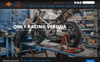 Website preview for Only Racing Verona
