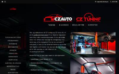 Website preview for CZ TUNING