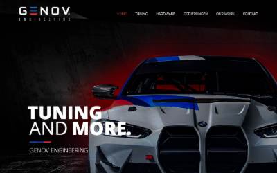 Website preview for GENOV Engineering