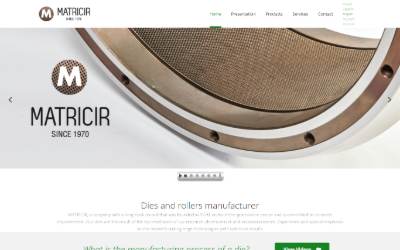 Website preview for Matricir S.L.