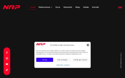Website preview for NPR Performance