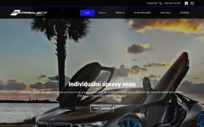 Website preview for PK Project Cars s.r.o.