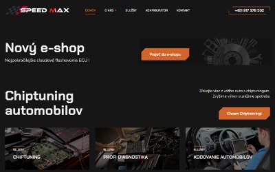 Website preview for Speedmax.tech