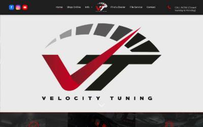 Top of the website for Velocity Tuning
