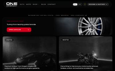 Website preview for One Company