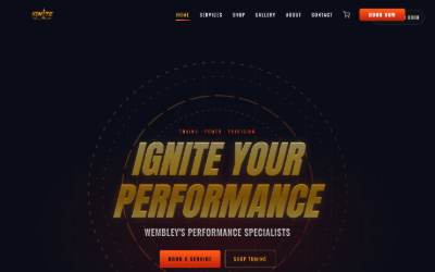 Top of the website for Ignite Autos Ltd
