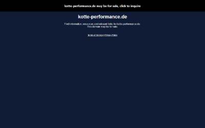 Top of the website for Kotte Performance