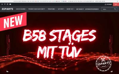Website preview for 55Parts