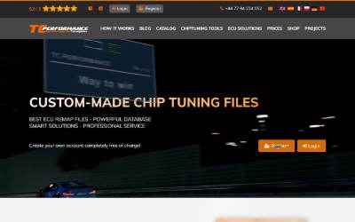 Top of the website for TC Performance