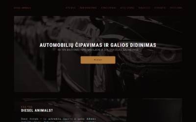 Website preview for Diesel Animals