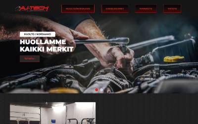 Website preview for AJ Performance Oy