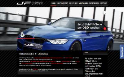 Top of the website for JF-Chiptuning