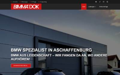 Website preview for BIMMA DOK