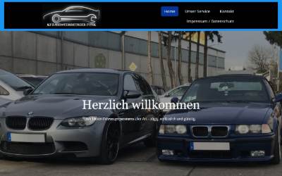 Website preview for KFZ-Meisterbetrieb Funk