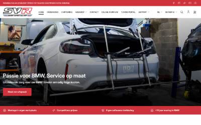 Website preview for SVR Autosport