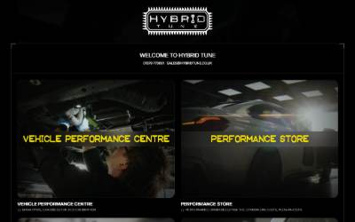 Website preview for Hybrid Tune