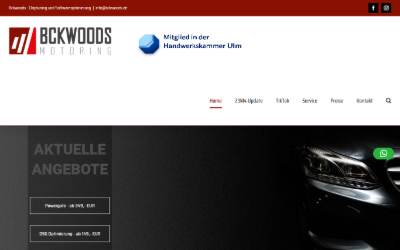 Website preview for Bckwoods Fahrzeugkonzepte