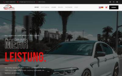 Website preview for SVPerformance
