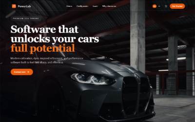 Website preview for PowerLabSweden AB