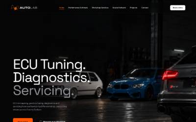 Website preview for AutoLab Vehicle Solutions Ltd