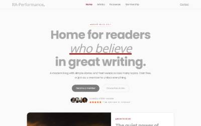 Website preview for RA-Performance
