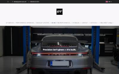 Website preview for QT Performance