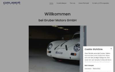 Website preview for Gruber Motors GmbH