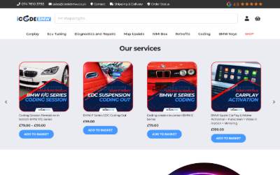 Website preview for IcodeBMW Coventry