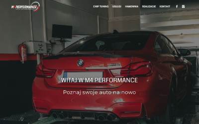 Website preview for M4 PERFORMANCE
