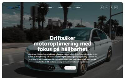 Website preview for Auto Tuning Linköping / BMW Retrofit Sverige