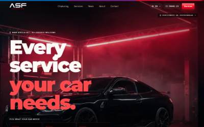 Website preview for Autobedrijf ASF
