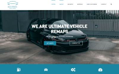 Website preview for Ultimate Vehicle Remaps