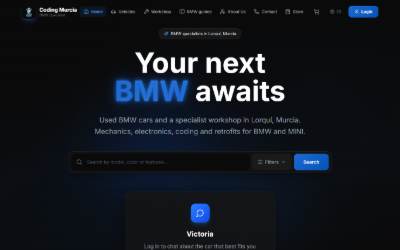 Website preview for Coding Murcia