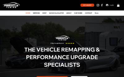 Website preview for Pinnacle Tuning
