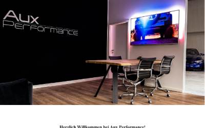 Website preview for Aux Performance