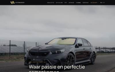 Website preview for Vermado Automotive