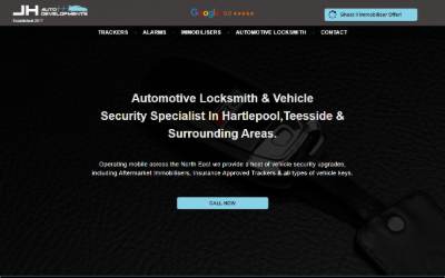 Website preview for JH Auto Developments Ltd