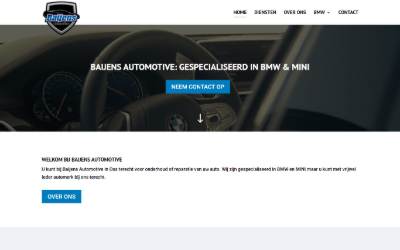 Website preview for Baijens Automotive