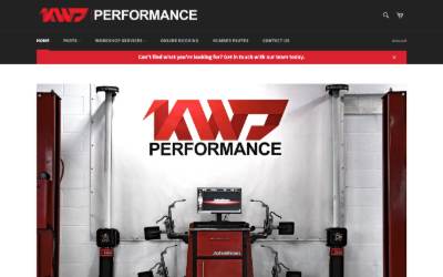 Website preview for KWJ Performance