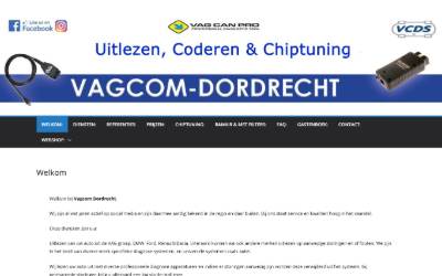 Website preview for Vagcom Dordrecht