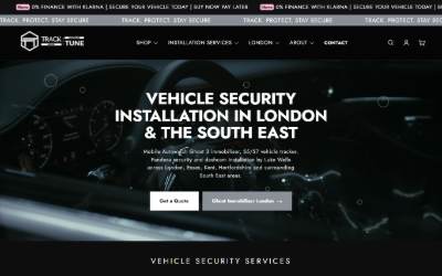 Website preview for Track and Tune