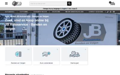Website preview for JB Autoservice - Banden en Velgen