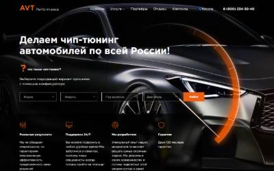 Website preview for AVT Performance