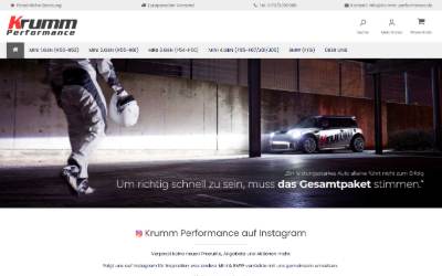 Website preview for Krumm-Performance