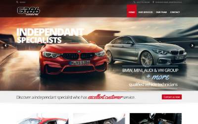 Website preview for GARAGE 786 LTD- BMW SPECIALIST