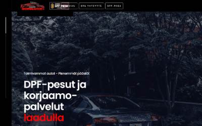 Website preview for Redneck Motors Oy / Sawon Woimalaitos
