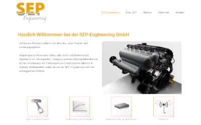 Website preview for SEP Engineering GmbH