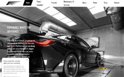Top of the website for ASD PERFORMANCE