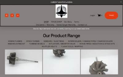 Website preview for The little turbo company
