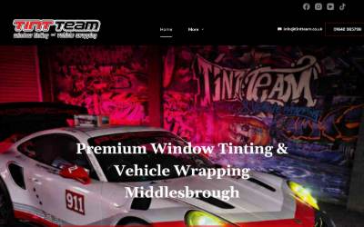 Website preview for TINT TEAM